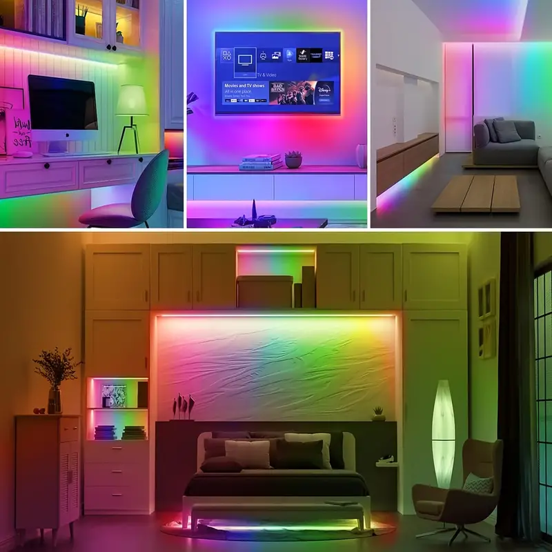 COB 10 m led strip i forskellige situationer