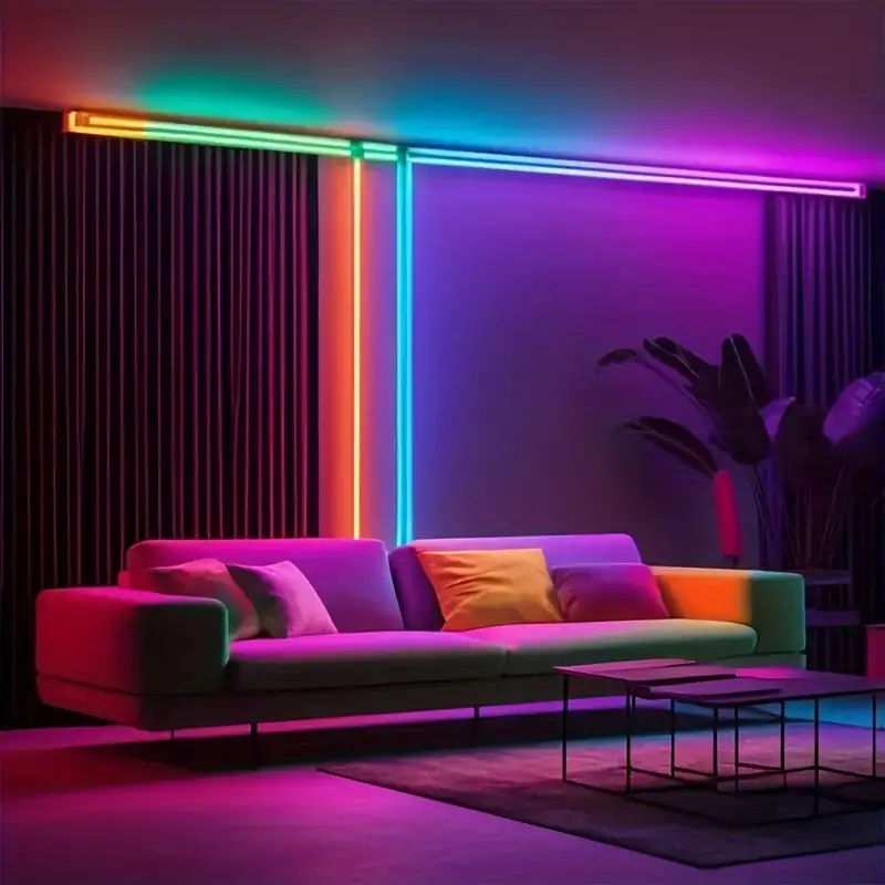 Stuebelysning med COB rgb led lysbånd