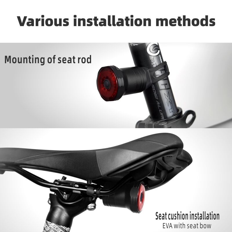 super one cykelbaglygte forskellige installationer