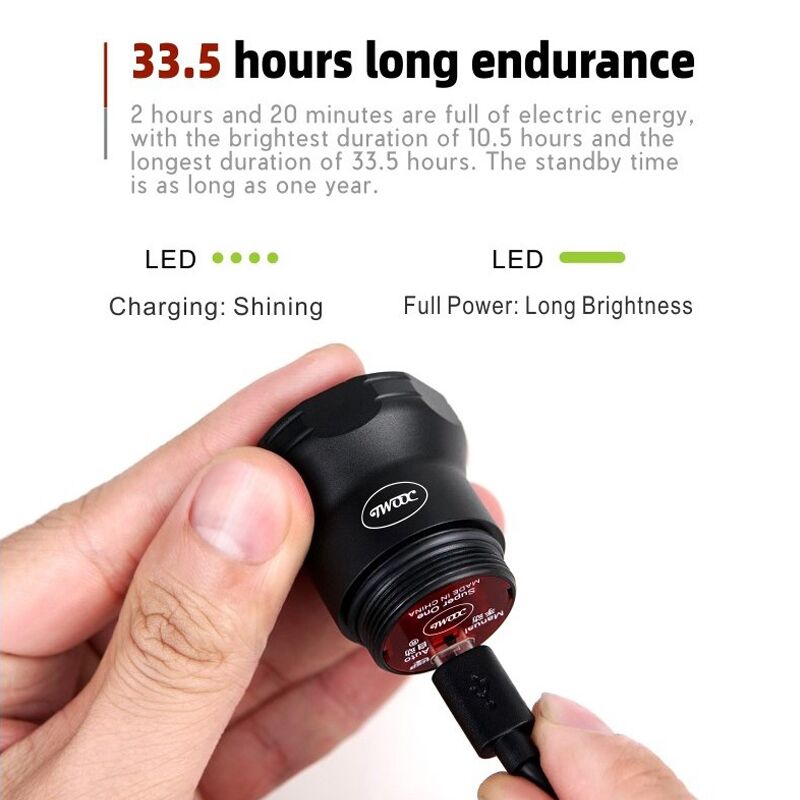 super one cykelbaglygte usb opladning